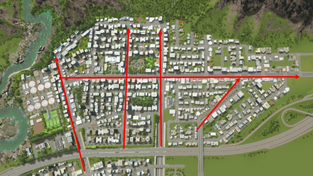 Cities Skylines 違和感のない自然な街を作るコツ 道路敷設と樹木設置の方法 Bigoran ビゴラン